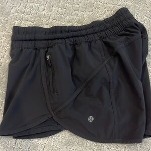 Lululemon Black Tracker Shorts 4 inch